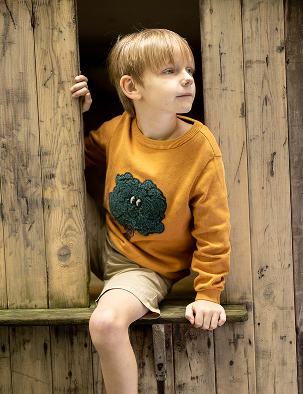 Kindermodel met blond haar Timon