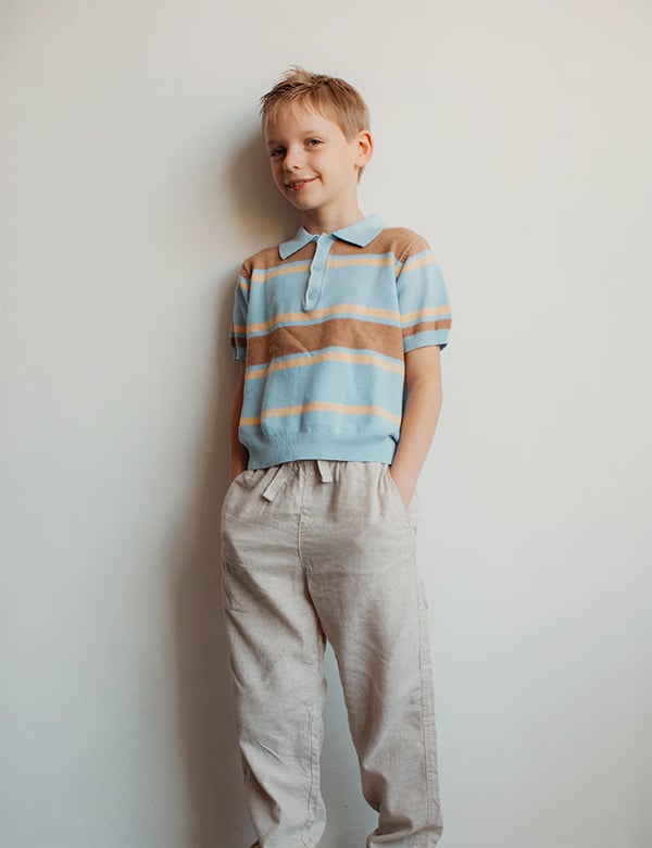 Kindermodel met blond haar Timon