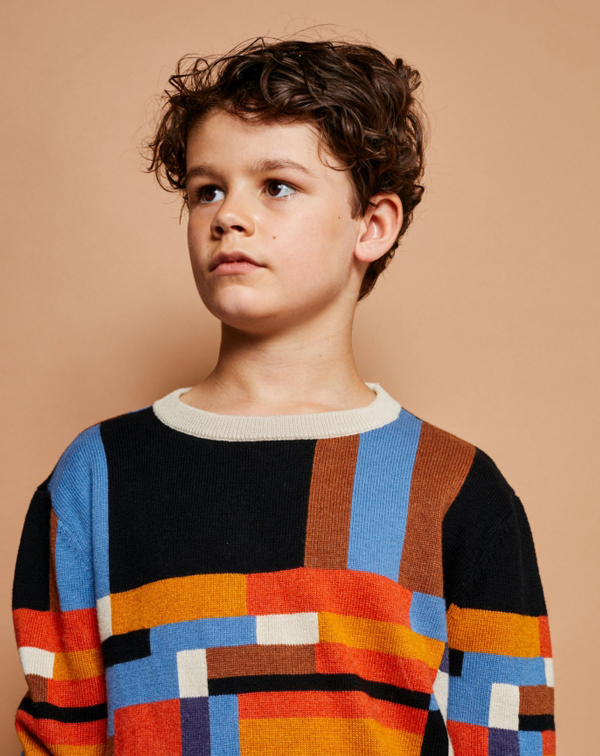 Kindermodel met bruin haar Tristan