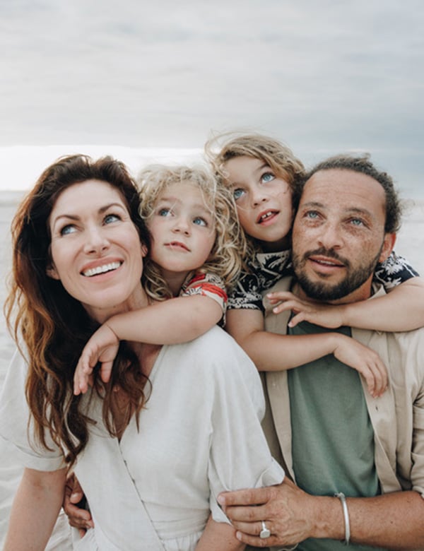 Modellen gezin familie van haperen