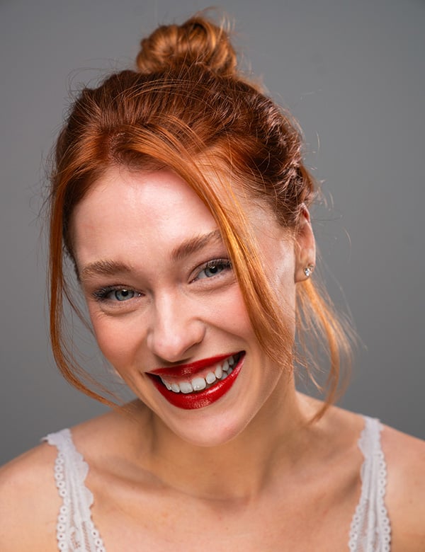 Model Vrouwelijk model met rood haar vivian