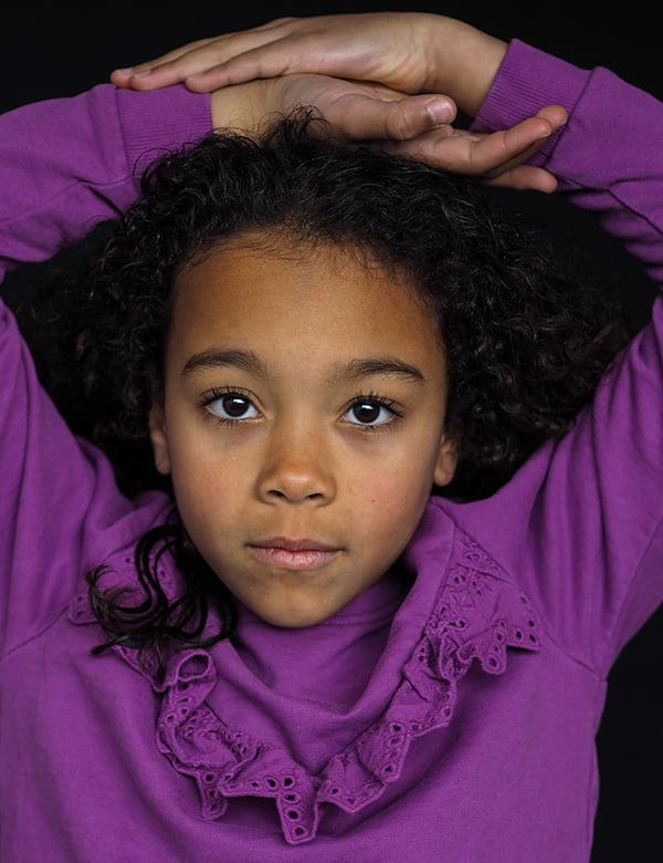 Kindermodel met krullen Vivienne