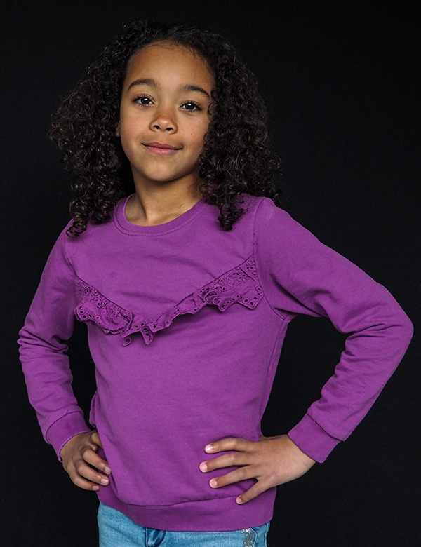 Kindermodel met krullen Vivienne