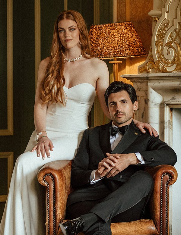 Mannelijk model met donkerbruin haar Yannick A.