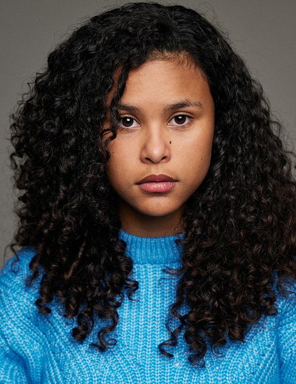 Kindermodel bruin haar Zafanya