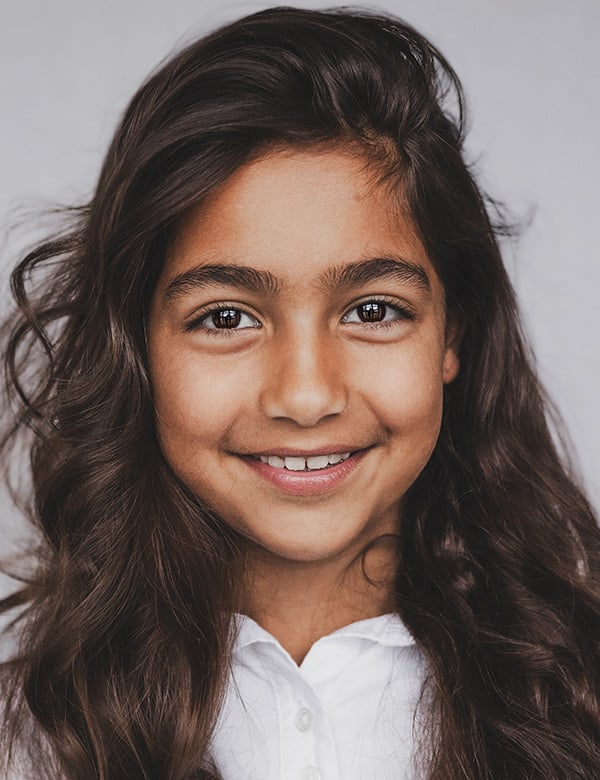 Kindermodel met bruin haar Zoe D.