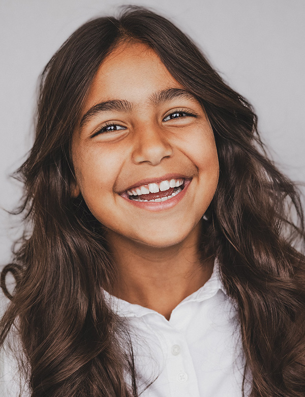 Kindermodel met bruin haar Zoe D.