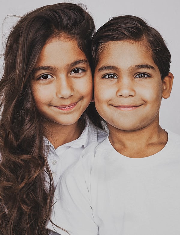 Kindermodel met bruin haar Zoe D.