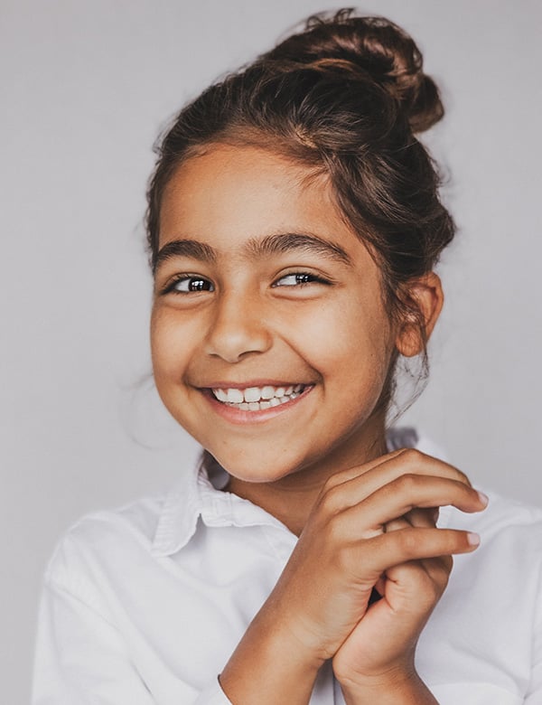 Kindermodel met bruin haar Zoe D.