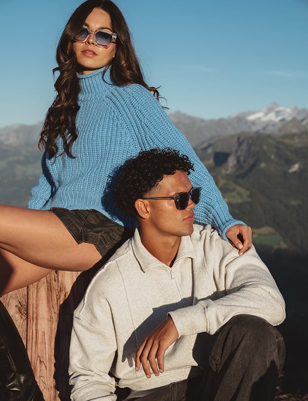 Vrouwelijk model met bruin haar Zohra.