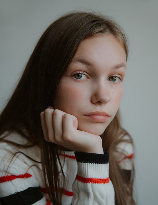 kindmodel bruin haar Anna-lisa
