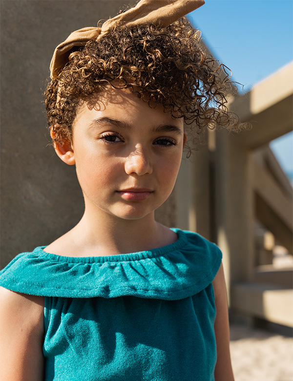 kindermodel met bruin haar Isabella