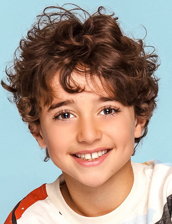 Model Kindermodel met bruin haar lucas