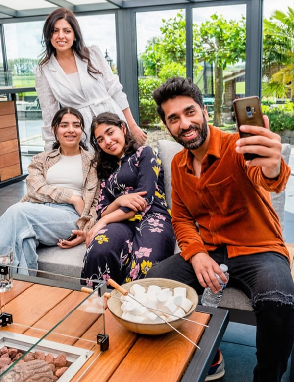 Modellen gezin familie siddique