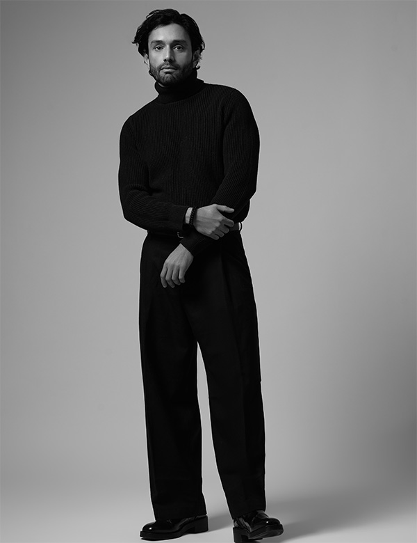 Mannelijk model met donkerbruin haar Saeed