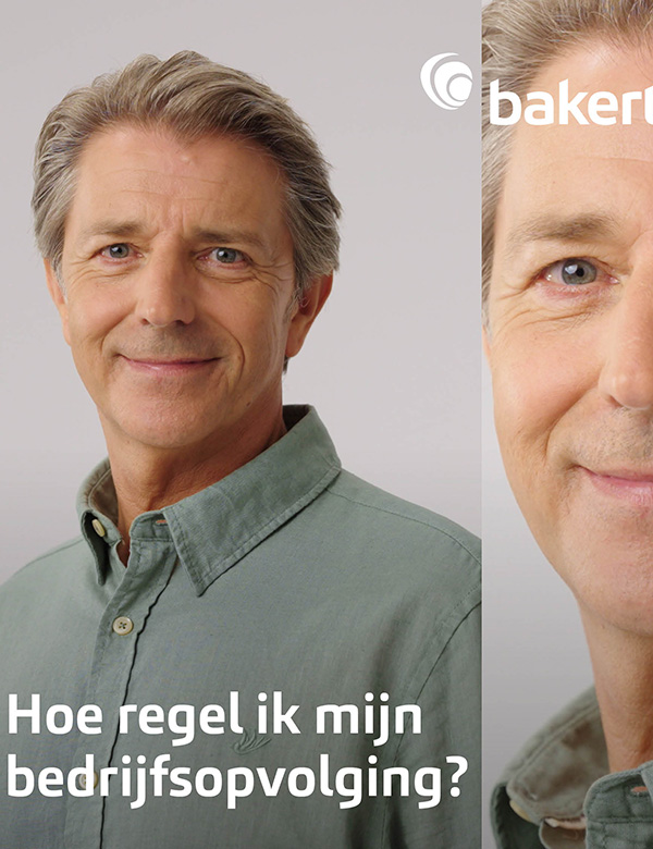 Mannelijk model met bruin/grijs haar Dirk