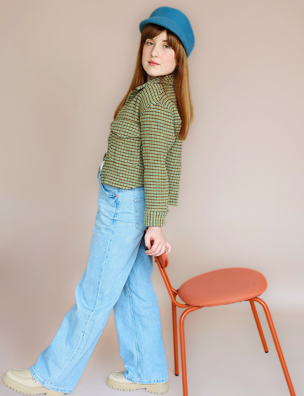 kindermodel met rood haar Elise Ba.