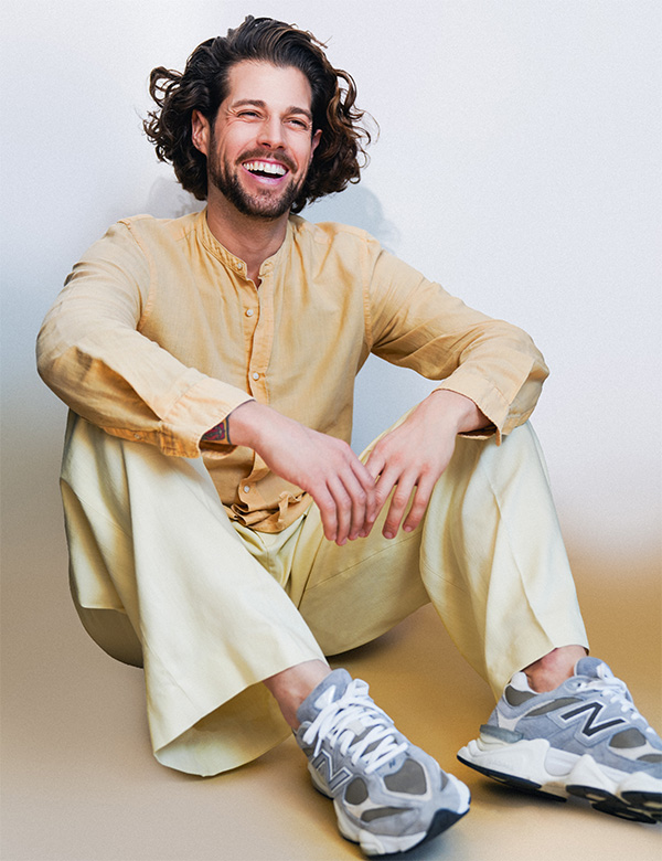 Mannelijk model met bruin haar Gergely