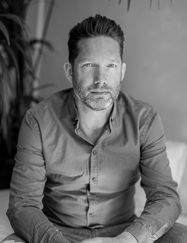 Mannelijk model bruin haar Bart Kr.