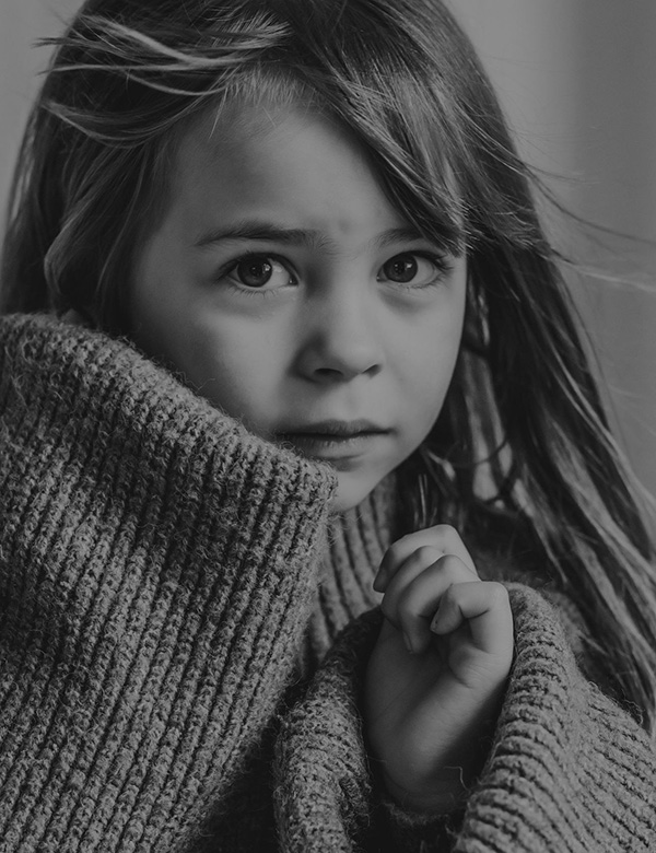 Kindermodel bruin haar Bobbi-Jo