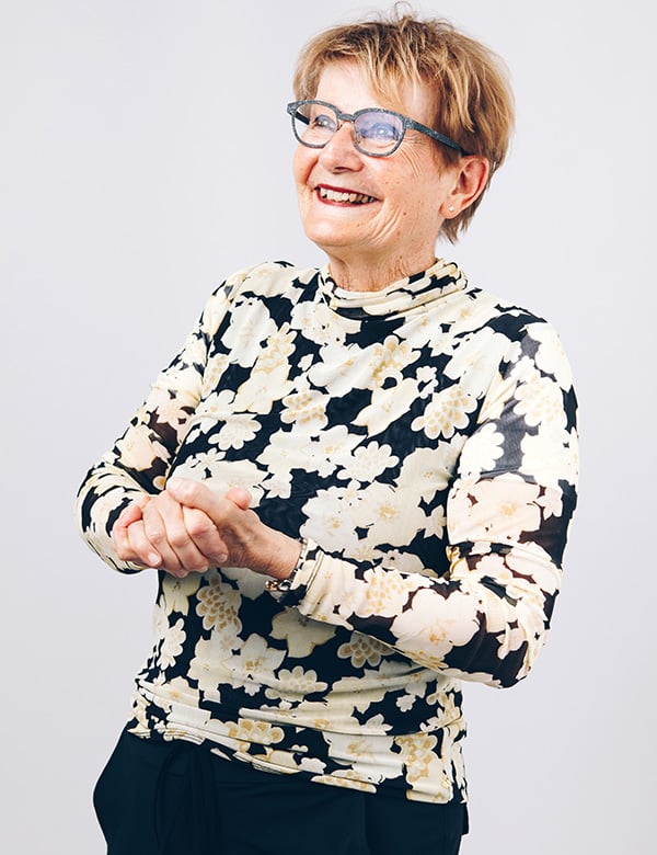 Vrouwelijk model kort haar Marie-Jose