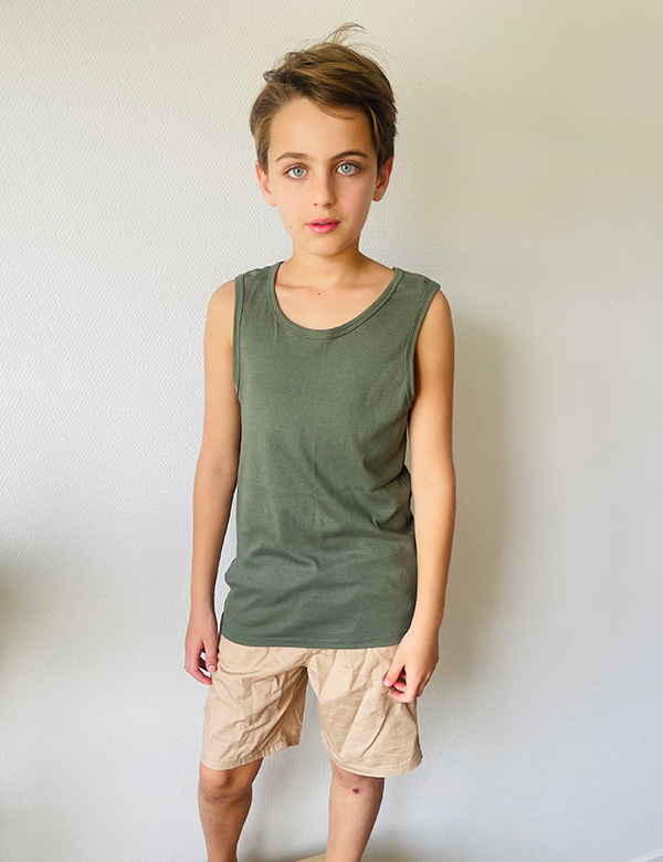 Kindermodel met blond haar Noah Ne.
