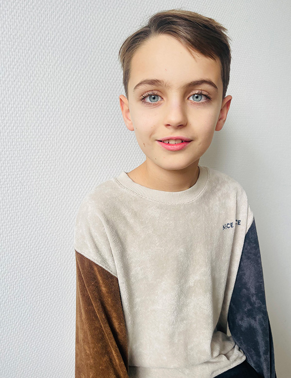 Kindermodel met bruin haar Noah K.