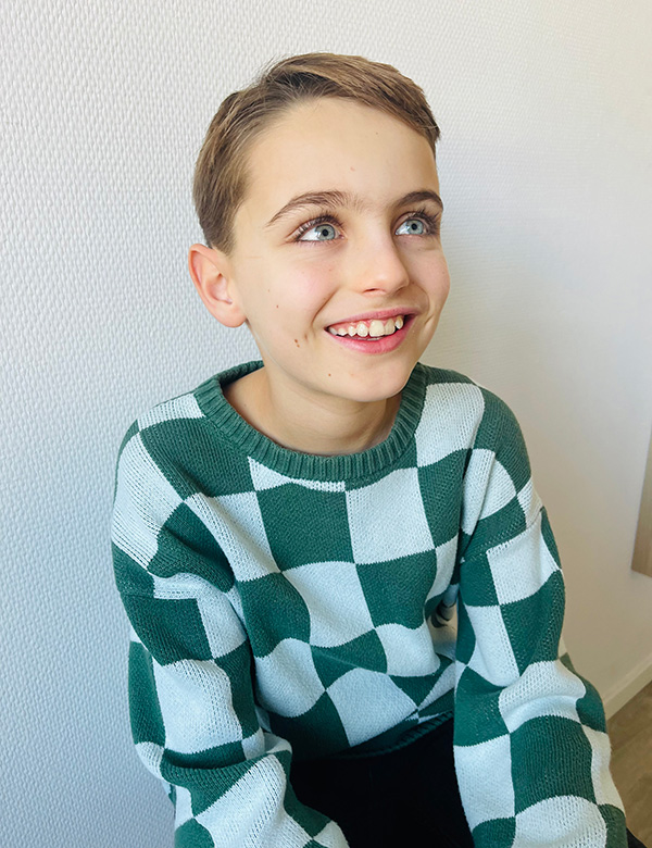 Kindermodel met bruin haar Noah K.