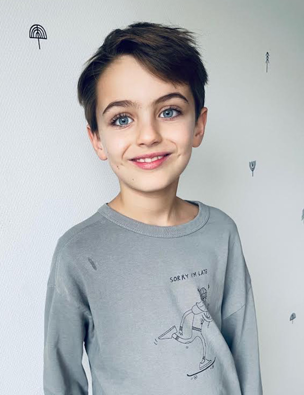 Kindermodel met bruin haar Noah K.