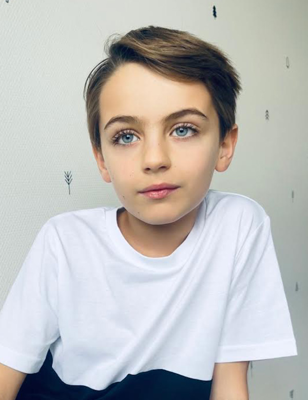 Kindermodel met bruin haar Noah K.