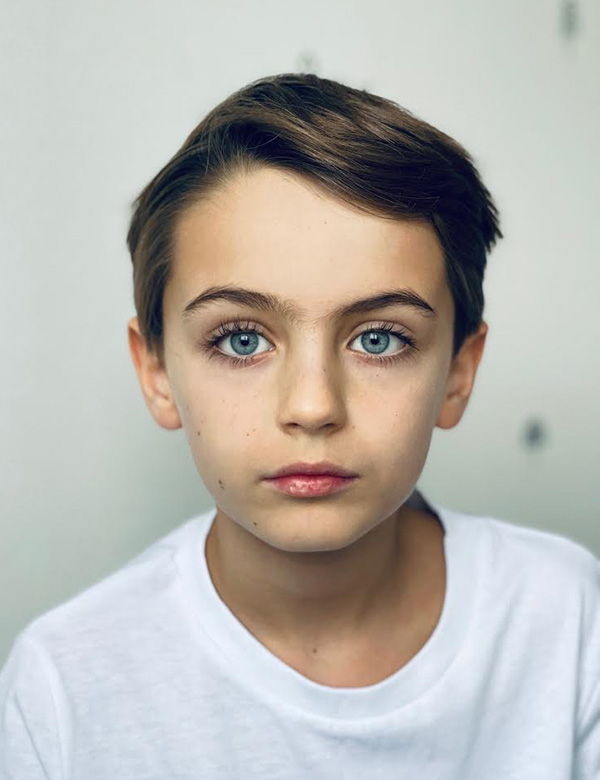 Kindermodel met bruin haar Noah K.