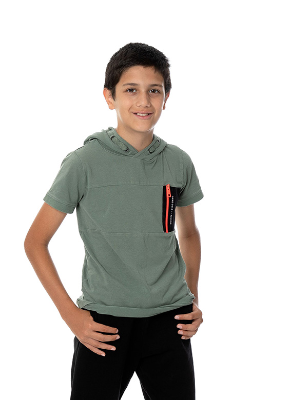Kindermodel met bruin haar Santiago