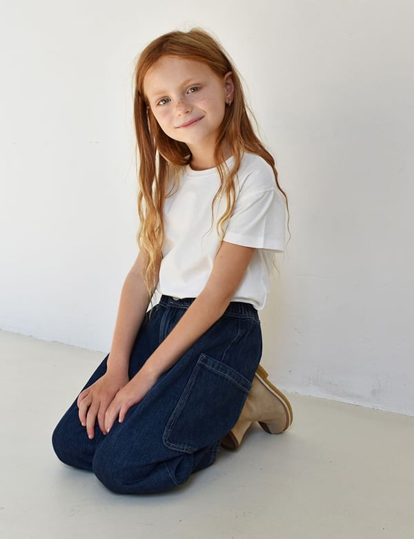 Kindermodel met lang rossig haar Ula N.