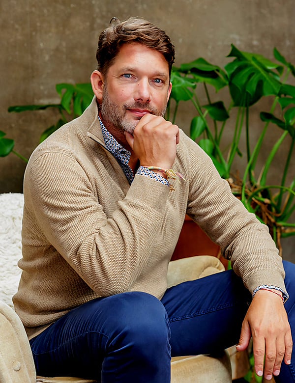 Mannelijk model bruin haar Bart Kr.