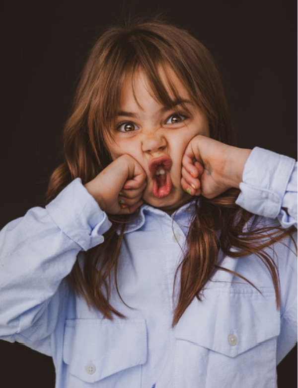 Kindermodel met bruin haar Bobbi-Jo