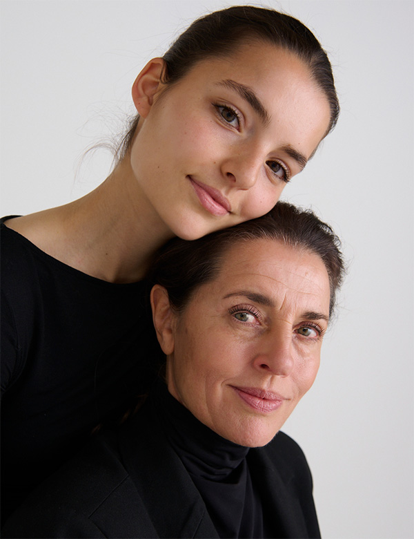 Gezinnen model met bruin haar familie Florentinus