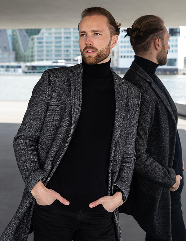 Mannelijk model blond haar Marijn L.