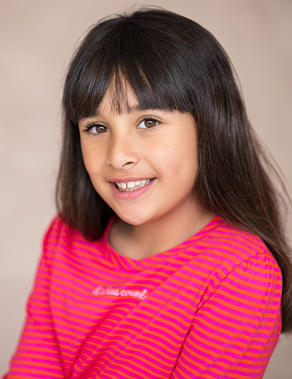 Kindermodel bruin haar Olivia Suzanne