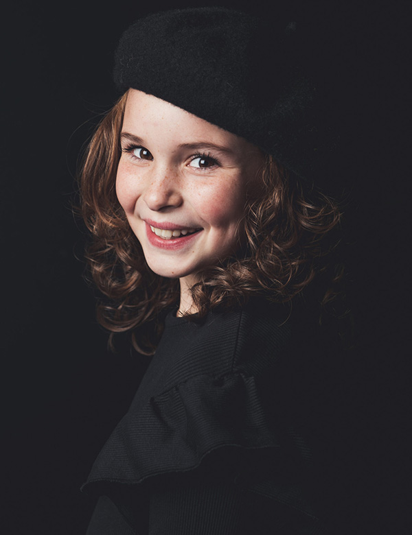 Kindermodel bruin haar Pip
