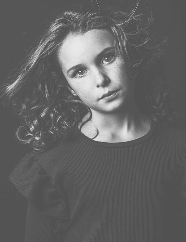 Kindermodel bruin haar Pip