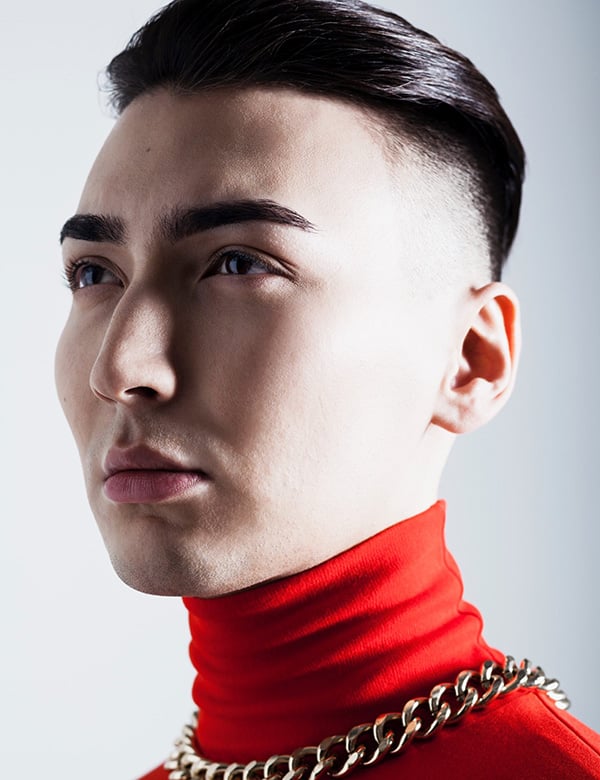 Mannelijk model kort haar arthur