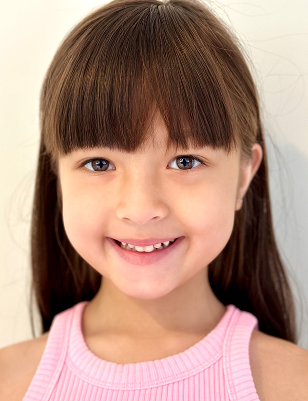 Kindermodel bruin haar chloe