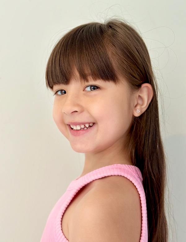 Kindermodel bruin haar Chloe
