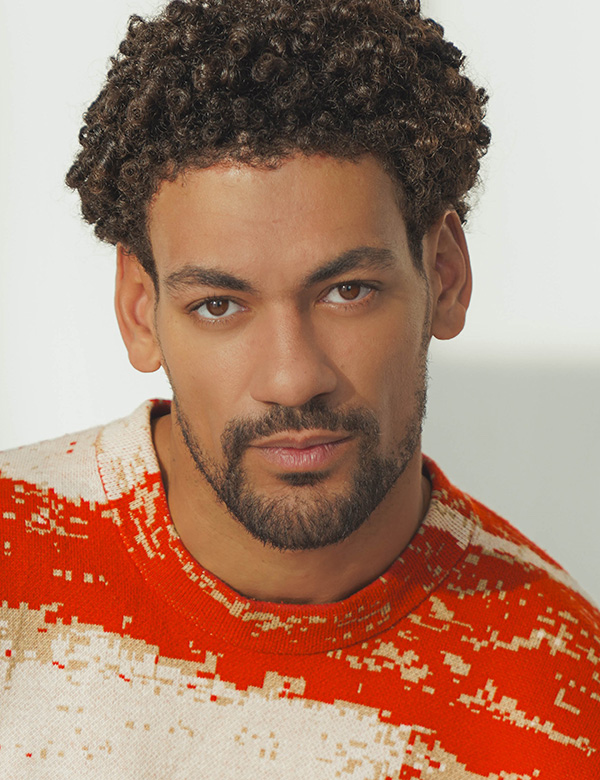 Mannelijk model krullen daar Denzel