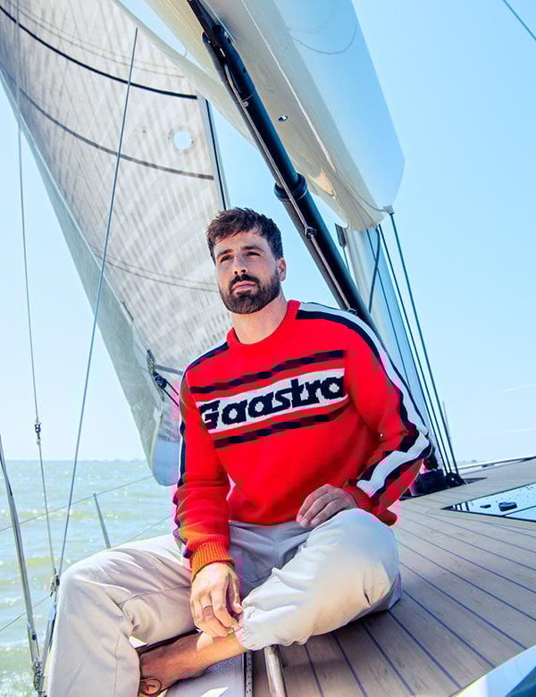 Mannelijk model met bruin haar Hessel