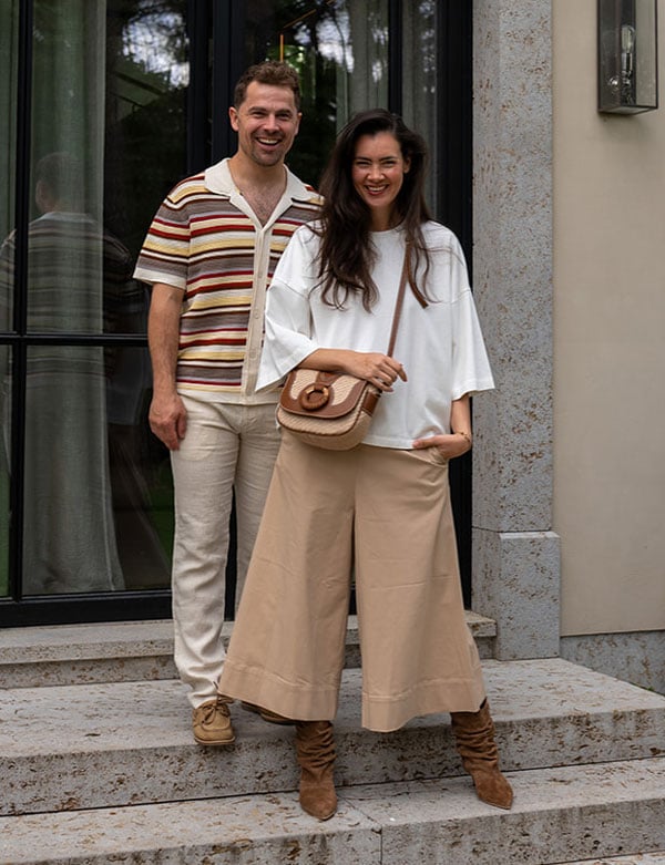 Vrouwelijk model met bruin haar Isabelle K.