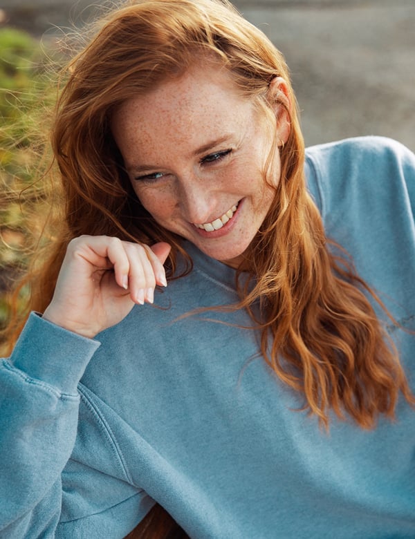 Vrouwelijk model met rood haar Juliette