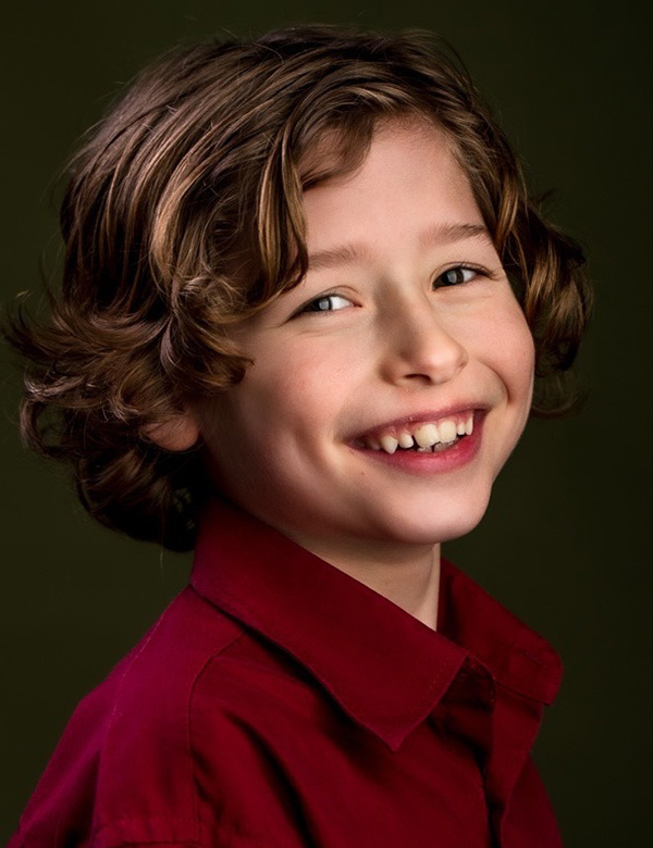Kindermodel bruin haar machiel