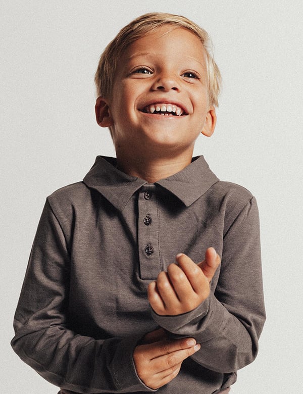 Kindermodel met blond haar Morris P.