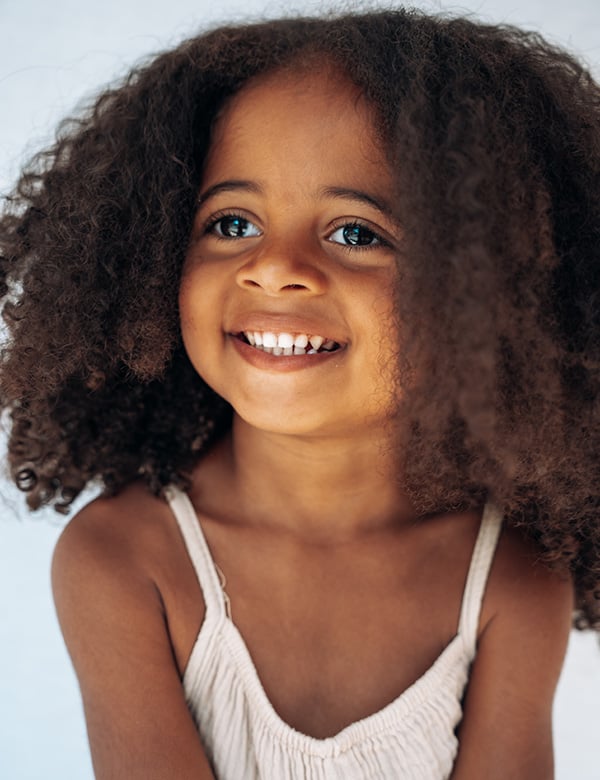 Kindermodel bruin haar Noëlly